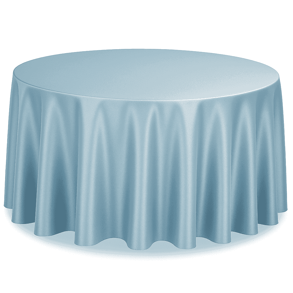 Față de masă albastră