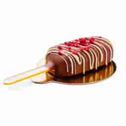 Мусс с малиной и брауни