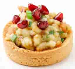 Тарталетка с баклажанной икрой 