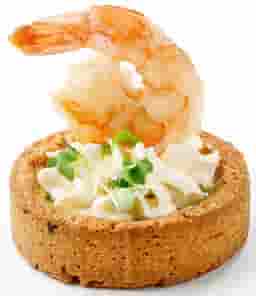 Киш Лорен с тигровой креветкой